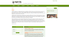 Desktop Screenshot of agendainstitute.org