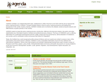 Tablet Screenshot of agendainstitute.org